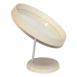 Vintage Danish Cream Table Top Vanity Mirror from Termotex, 1960s For Sale