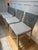 Transitional 4 Serena & Lily Balboa Rattan Counter Stools in Mist With Chalk & White Perennials Cushions For Sale - Image 3 of 11