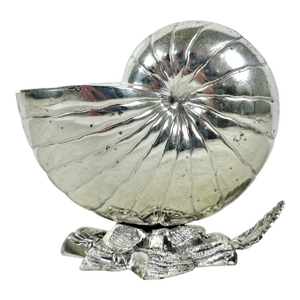 Antique Hukin & Heath Silver Plate Nautilus Shell Spoon Warmer