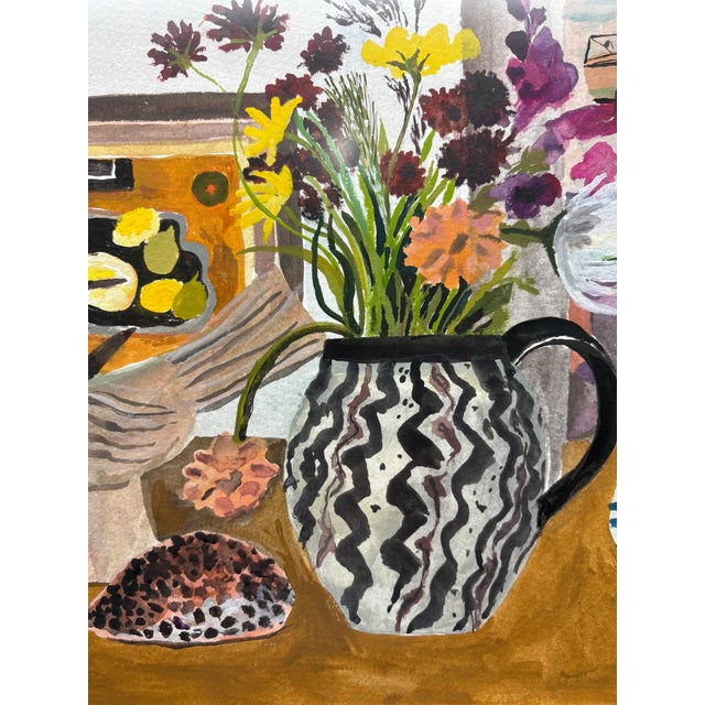 2026 British Original Fantastic Still Life Painting in Architectural Frame For Sale - Image 4 of 9