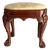 Vintage Thornton White Charleston South Carolina Chippendale Style Carved Mahogany Footstool 18.25"h X17"x15" For Sale
