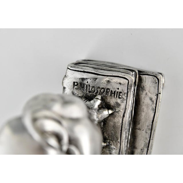 Art Deco Bronze Owl Bookends by Marcel Bouraine, 1925, Set of 2 For Sale - Image 11 of 13