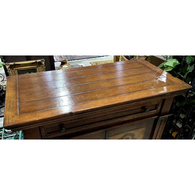 Vintage European Inlaid Wood Wine Storage Cabinet For Sale - Image 4 of 10