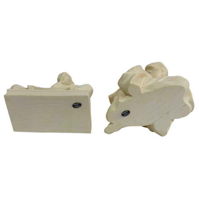 Italian Arnoldo Giannelli Alabaster Oriental Figurines - a Pair For Sale - Image 9 of 11