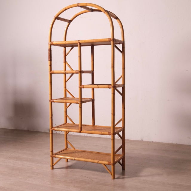 Vintage Bamboo Bookcases, Italy, 1970s, Set of 2 For Sale - Image 10 of 18