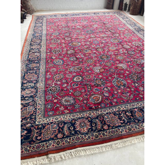 Vintage Persian Mashad Rug - 11.7 X 16 For Sale - Image 12 of 12
