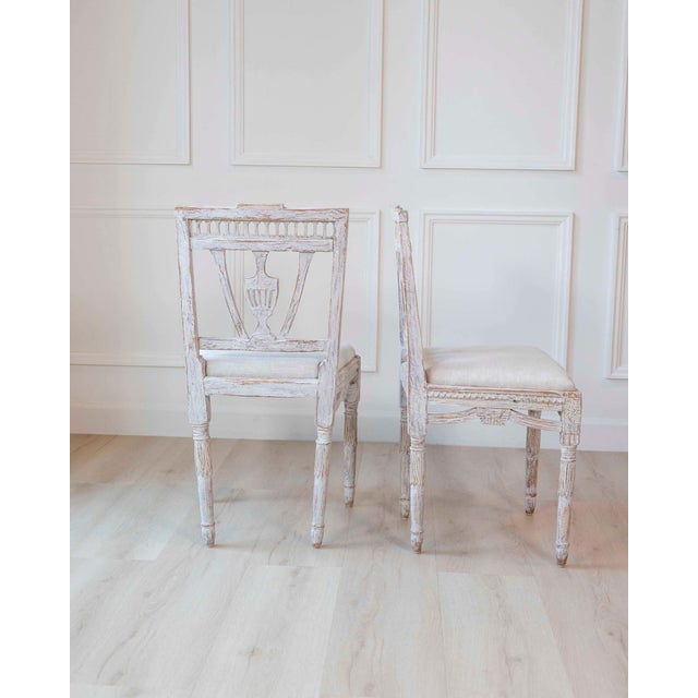 Pair of Swedish Gustavian Period Dining Chairs, Late 18th Century For Sale - Image 11 of 11