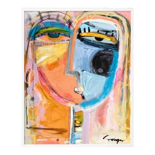 Rosalita by Lesley Grainger in White Frame, XS Art Print For Sale