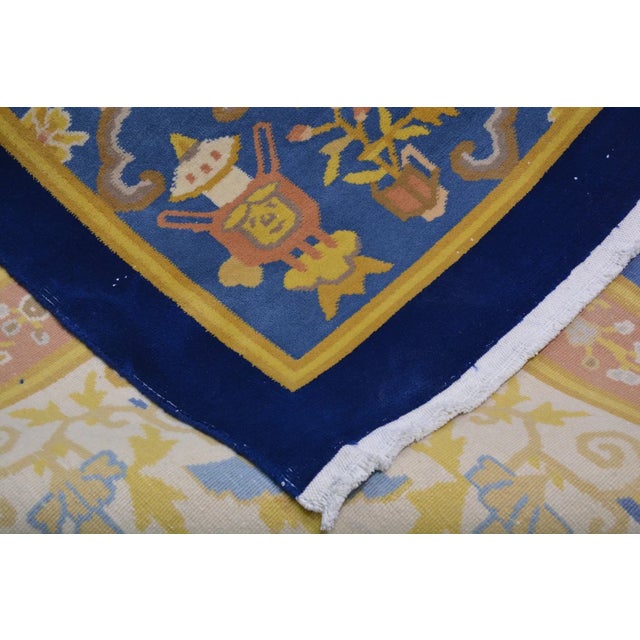 1970s Vintage Chinese Art Deco,10'07'' X 14'02'' For Sale - Image 5 of 6