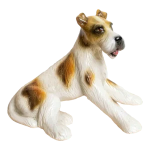 Mid Century Italian Ceramic Seated Dog Terrier
