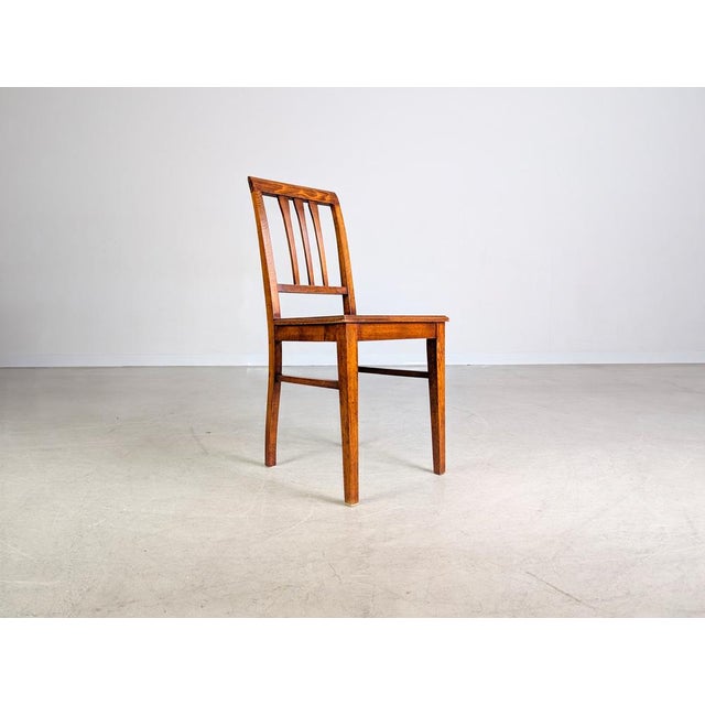 Antique Viennese Art Nouveau Cane and Wood Side Chair For Sale - Image 5 of 9