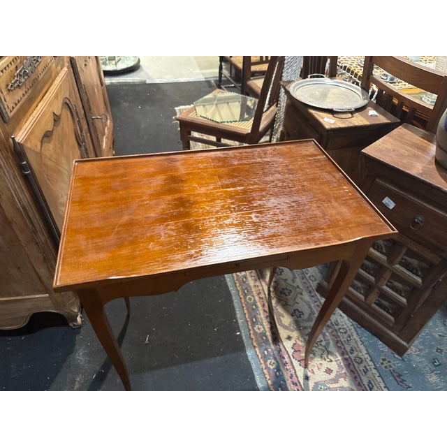 Writing Table in Walnut For Sale - Image 4 of 5