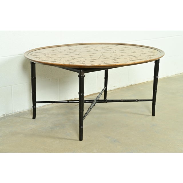 Kittinger Hollywood Regency Faux Bamboo Cocktail Table, Circa 1950s For Sale In South Bend - Image 6 of 11