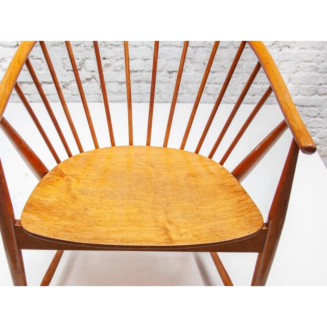 Set of Armchairs Model Sun Feather attributed to Sonna Rosen from Nässjö Stolfabrik, Sweden, 1954 For Sale - Image 13 of 18