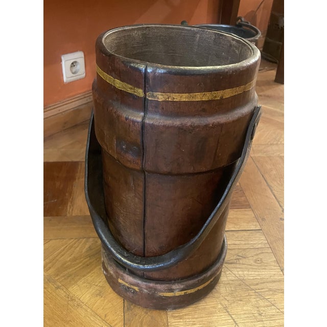 19th Century Leather Bucket, 1890s For Sale - Image 5 of 9