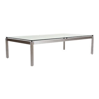 1975 Chrome Aluminum George Ciancimino Rectangular Coffee Table For Sale