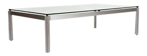 1975 Chrome Aluminum George Ciancimino Rectangular Coffee Table