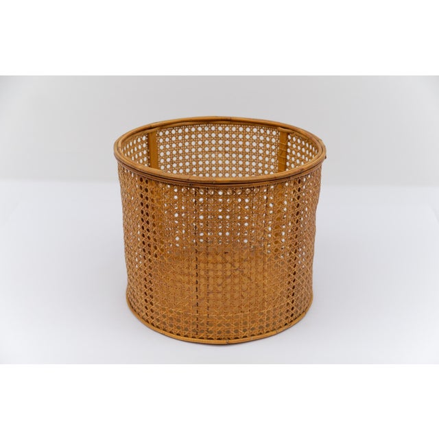 Mid-Century Modern Mid-Century Modern Viennese Wicker Basket, Austria, 1950s For Sale - Image 3 of 10