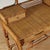 Vintage British Colonial Style Faux Burnt Bamboo and Grasscloth Pagoda Desk For Sale - Image 12 of 16