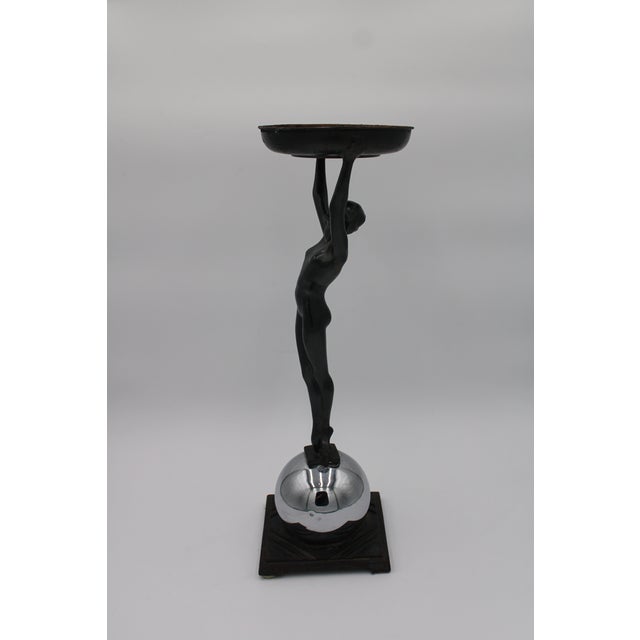 1920s Model T330 Art Deco Flapper Ashtray Stand by the Frankart Metworks Company For Sale - Image 4 of 8