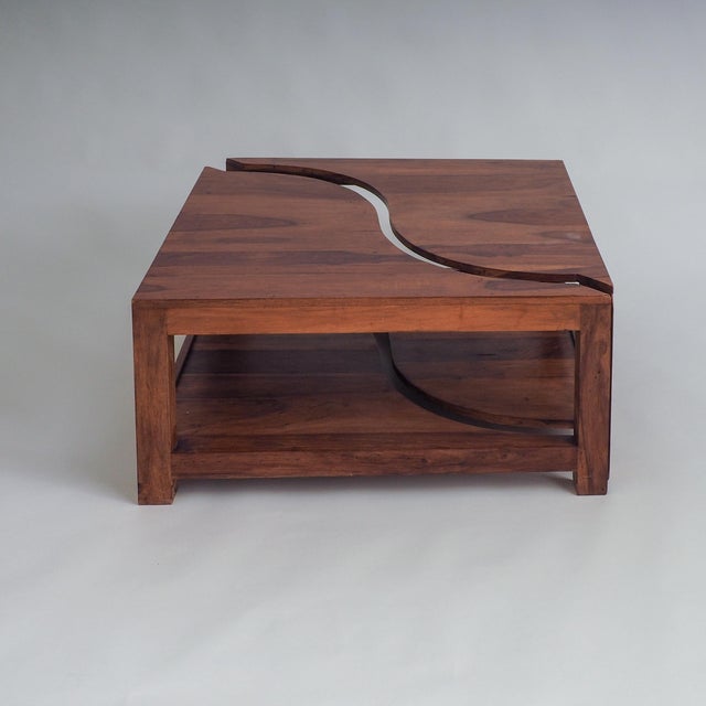 Wooden Yin Yang Style Coffee Tables, 1970s, Set of 2 For Sale - Image 10 of 15