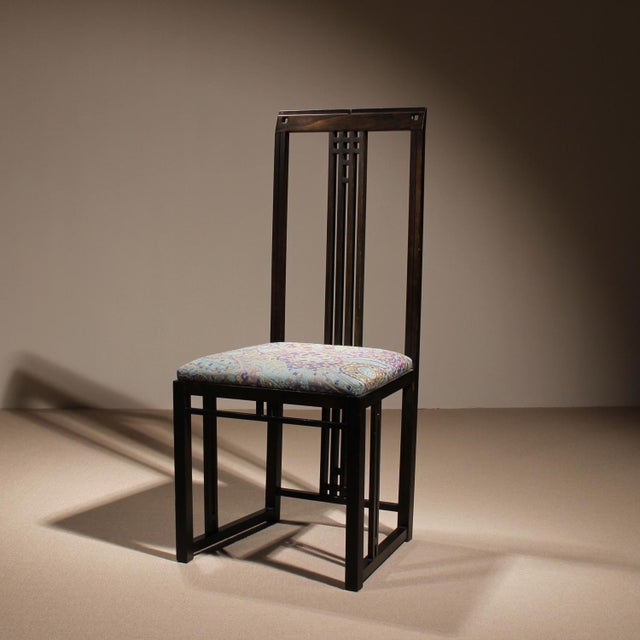 High Back Galaxy Chair by Umberto Asnago for Giorgetti,1980s For Sale - Image 6 of 11