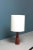 Decorative table lamp in rosewood designed and made in Denmark. Great original condition. European Plug (up to 250V).The...