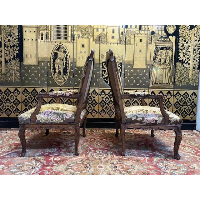 Artist: None Period: 19th century Style: Louis 14th, Regency Condition: Excellent condition Material: Solid wood Length:...