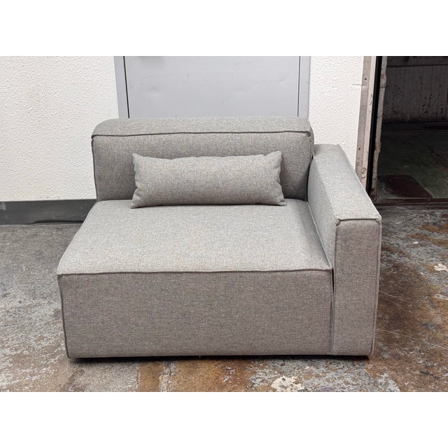 Wood Gus Modern Mix Right Arm Chair For Sale - Image 7 of 12