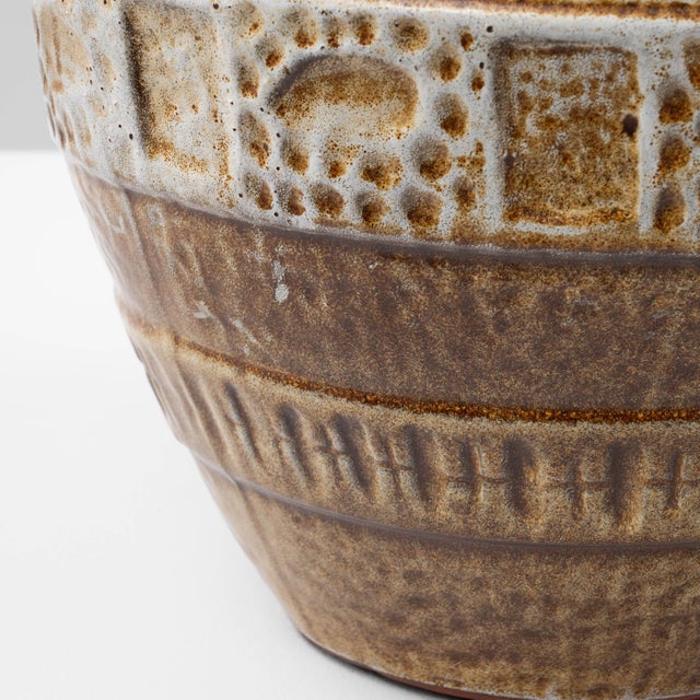 20th Century German Ceramic Table Lamp With Etched Detailing For Sale - Image 14 of 18