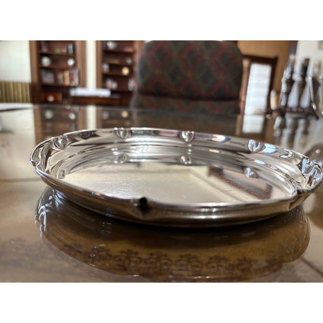 1940s 1940s Cartier Sterling Silver Serving Tray For Sale - Image 5 of 8