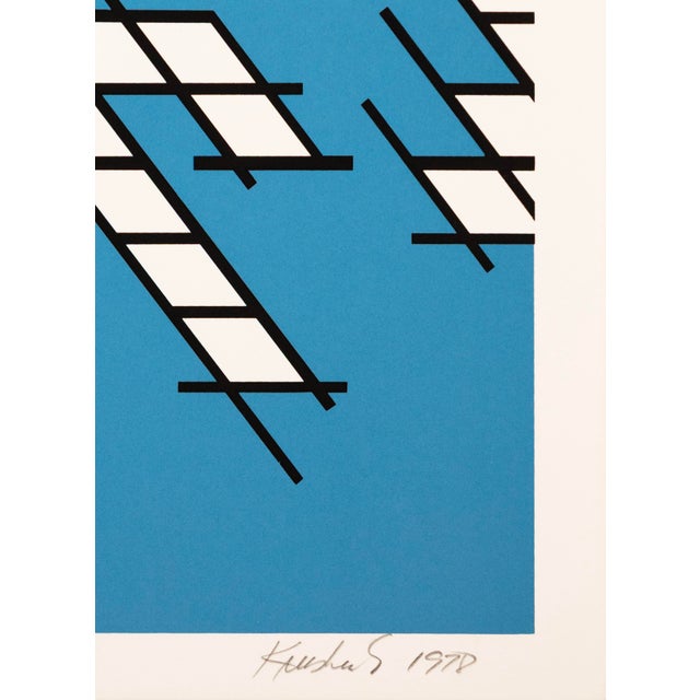 Nicholas Krushenick Tailgate Signed Pop Art Abstraction Silkscreen 189/200 Art For Sale - Image 4 of 6