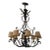 Paul Ferrante Hand-Forged Wrought Iron 8-Light Chandelier For Sale