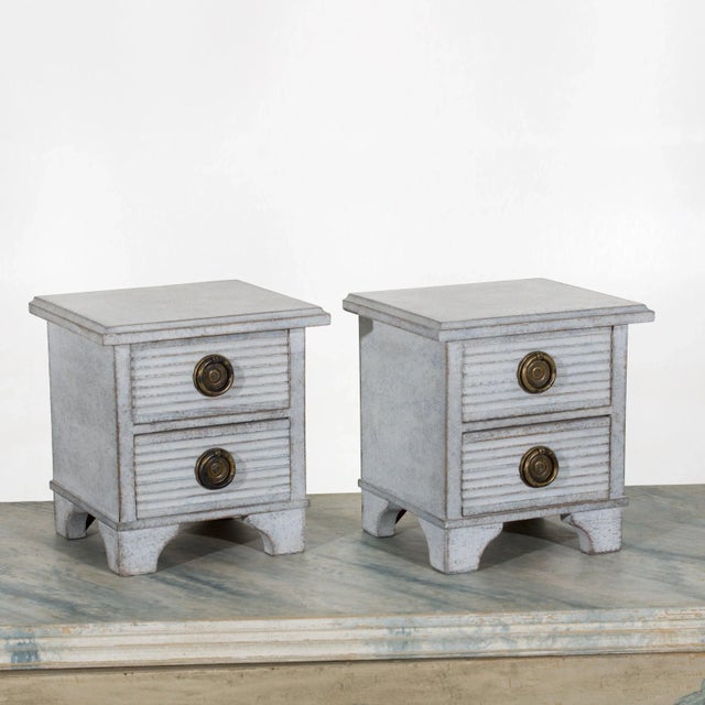 Gray Antique Grey Chests, 1800s, Set of 2 For Sale - Image 8 of 8