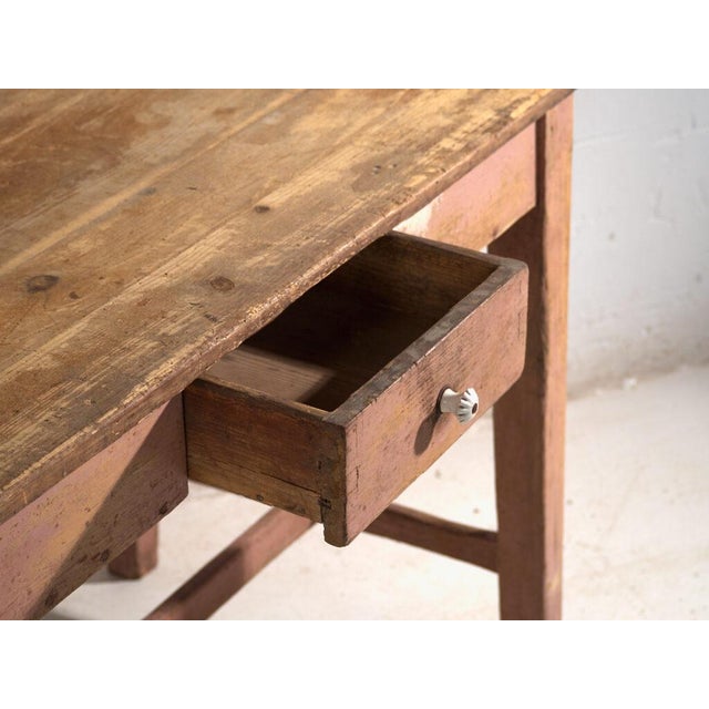Kitchen Table in Pine Wood, Central Europe, 1900 For Sale - Image 3 of 12
