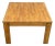 Modernist Butcher-Block Oak Side Table, Vintage For Sale