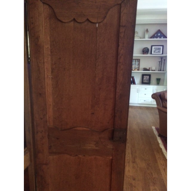 Wood 1800's French Provincial Armoire For Sale - Image 7 of 9