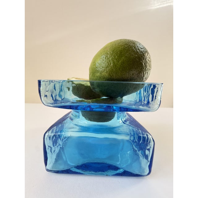 Aqua Blue Pala Glass Vase by Helena Tynell for Riihimäen Lasi, Finland, 1964 For Sale - Image 10 of 18