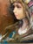 1970s Original Oil on Canvas “Portrait of a Weeping Girl” by S. Barcellini (Italian, B. 1926) For Sale - Image 4 of 6