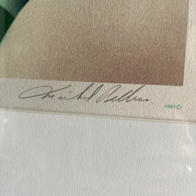 Contemporary 1980s "La Scene" Postmodern Landscape Limited Edition Lithograph by Michel Pellus, Framed For Sale - Image 3 of 11