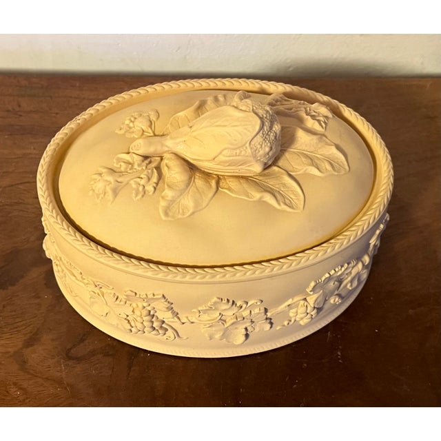 Victorian Wedgwood Caneware Vegetable Tureen or Serving Dish and Cover For Sale - Image 3 of 12