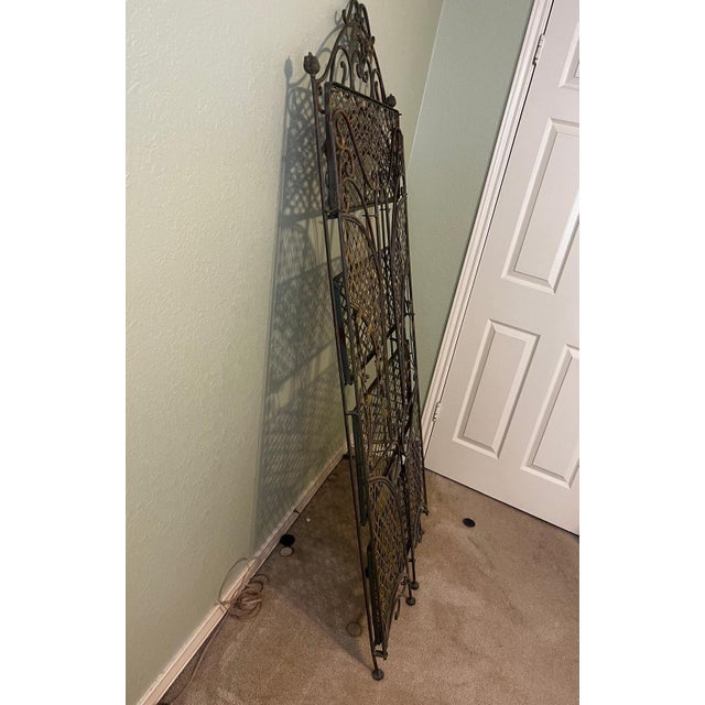 Mid 20th Century French Iron Baker's Boulangerie Rack With 4 Shelves For Sale - Image 10 of 10