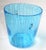 Mid-Century Modern 1970s Vintage Venini Style Blown Glass Light Blue White Wine Cooler Martini Ice Bucket Italy For Sale - Image 3 of 12