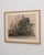 Charcoal Early 20th Century France Charcoal Wood Drawing For Sale - Image 8 of 15