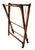 Vintage Palm Beach Chic Oversized Bamboo Folding Butler's Tray Cocktail Table With Rope Detail For Sale - Image 4 of 9