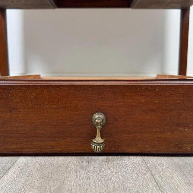 Antique Early 20th Century English Edwardian Mahogany Writing Table, 1890s For Sale - Image 11 of 12