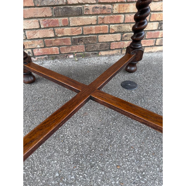 Wood Antique English Game/Draw Leaf Table For Sale - Image 7 of 11