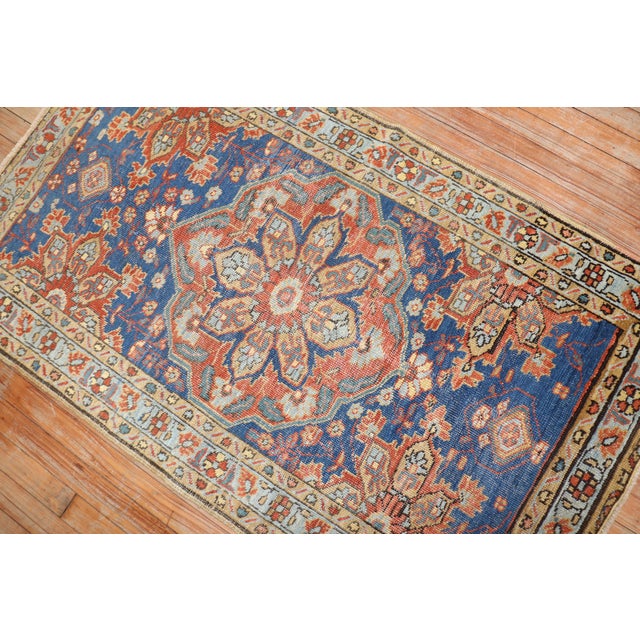 Early 20th Century 20th Century Persian Heriz Rug - 2'10" x 4'11" For Sale - Image 5 of 18