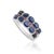 Gemstone 2.29 Ct Blue Sapphire and Ruby Handmade 925 Sterling Silver Ring, Size 7 For Sale - Image 7 of 15