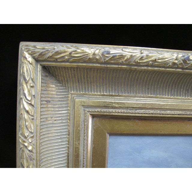 Clyde Leon Keller Signed Hillside Landscape Oregon Oil Painting Gilt Frame For Sale - Image 10 of 11